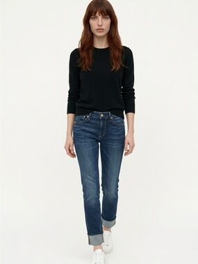 7 FOR ALL MANKIND | Modern Straight Dark Wash Denim Jeans Women’s Size 25